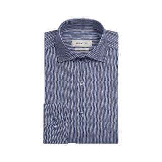 BUGATCHI: Devon Chevron Illusion OoohCotton® Shirt guys-and-co