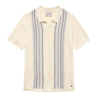 FLAG & ANTHEM: Grady Striped Short Sleeve Sweater guys-and-co