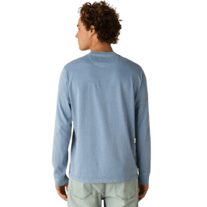 FAIR HARBOR: Light Blue Saltaire Henley guys-and-co