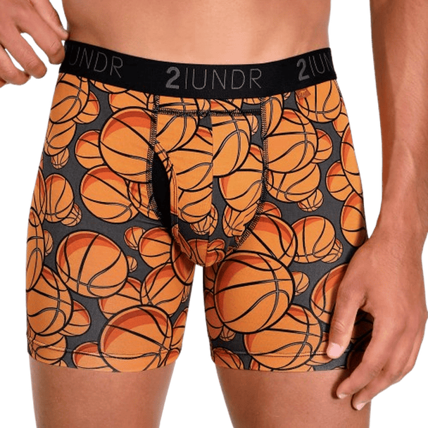 2UNDER: Swing Shift 6" Boxer Brief- Hoops guys-and-co