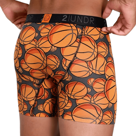2UNDER: Swing Shift 6" Boxer Brief- Hoops guys-and-co