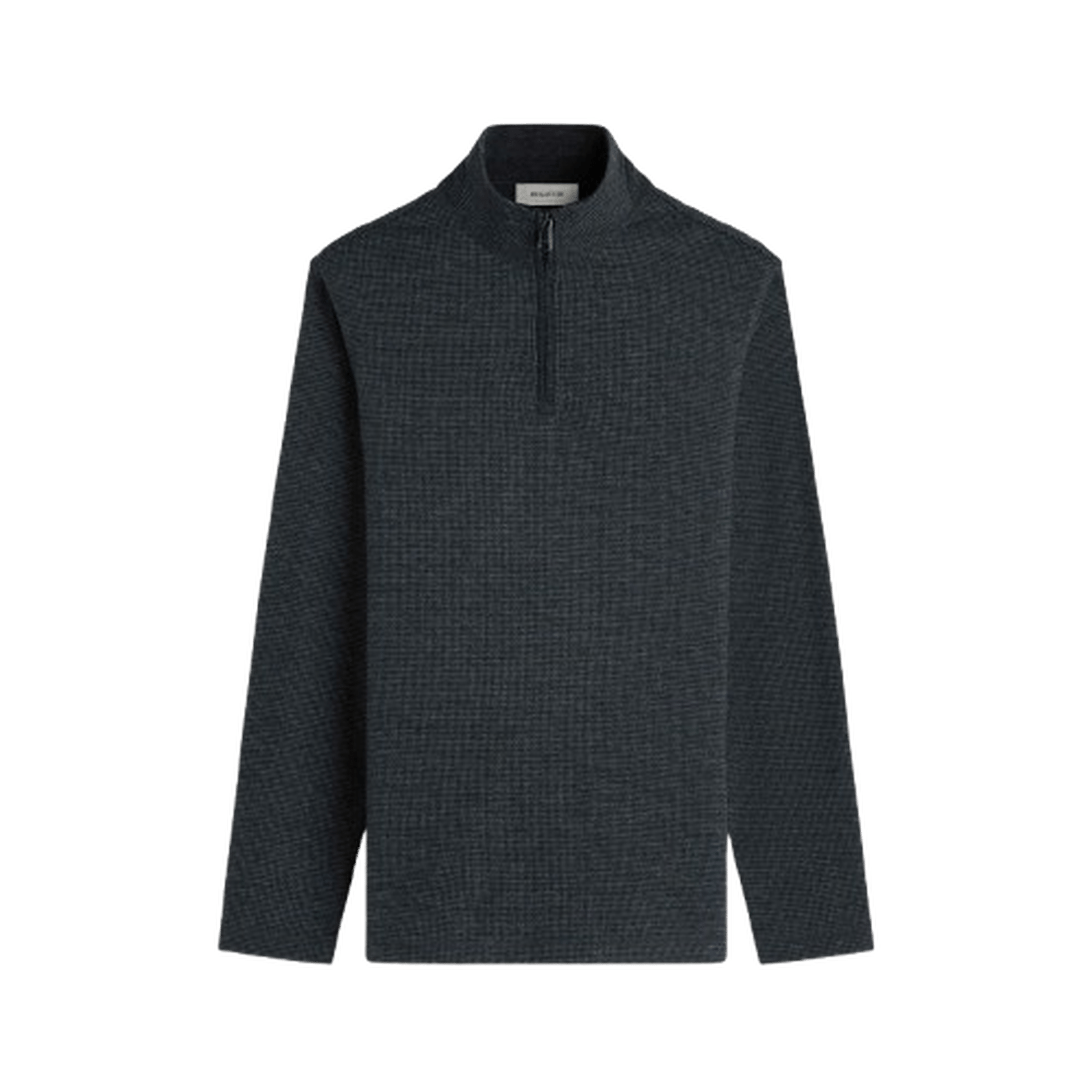 BUGATCHI: Houndstooth Performance Quarter Zip guys-and-co