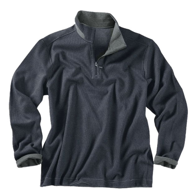 NICOBY: Waffle Reversable 1/4 Zip guys-and-co