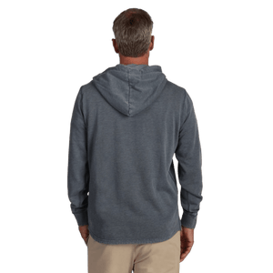 TRUE GRIT: Bowery Fleece Placket Hoodie guys-and-co