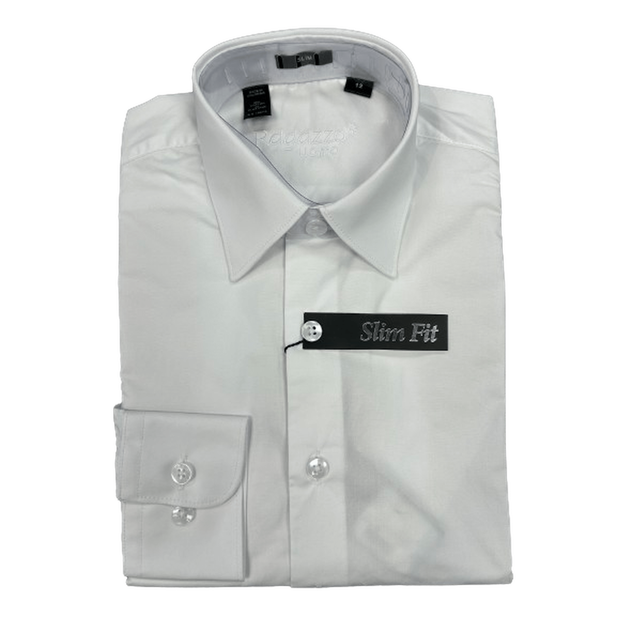 RAGAZZO: Slim Fit Boy's Dress Shirt 16 / White RAGAZZO: Slim Fit Boy's Dress Shirt 16 / White