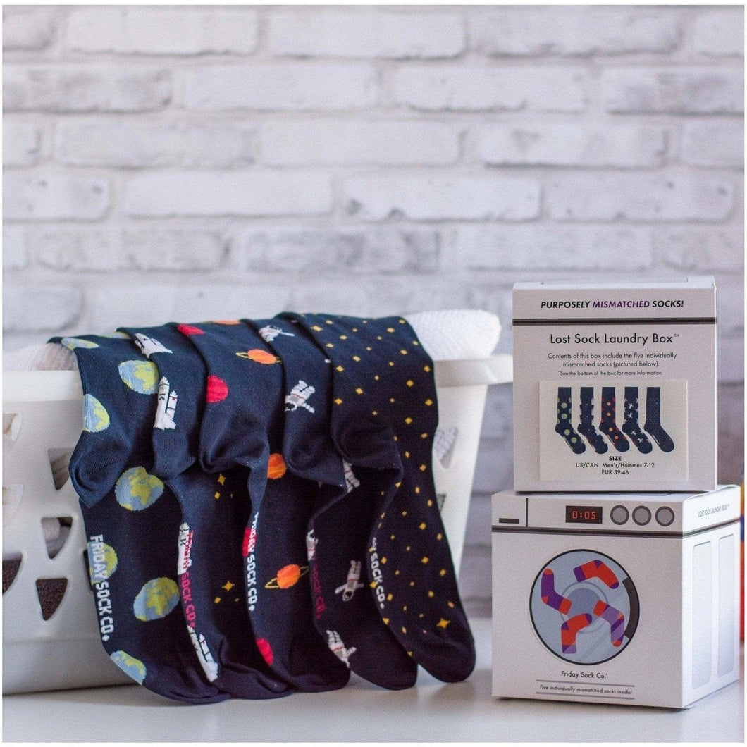 FRIDAY SOCK CO.: Men's Space Lost Sock Laundry Box guys-and-co