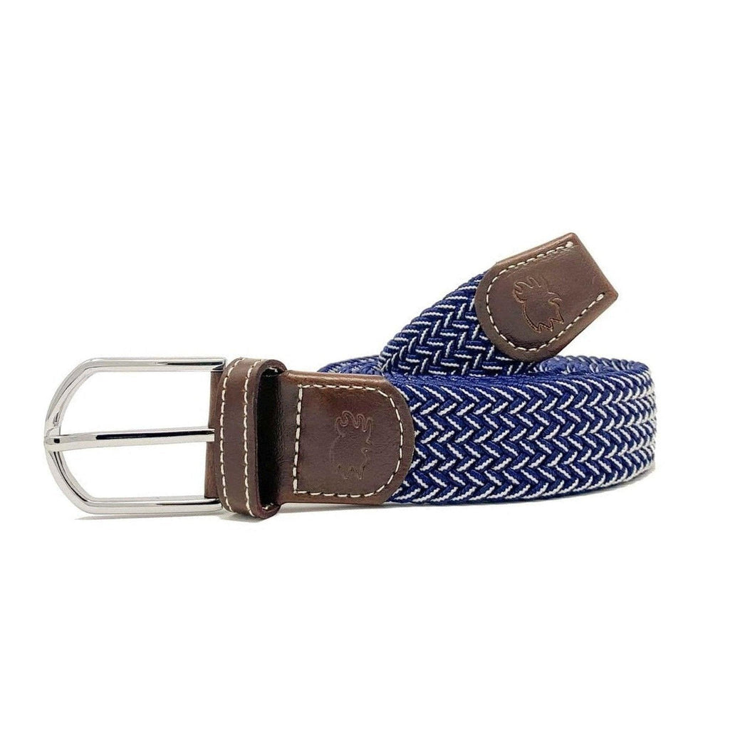 ROOSTAS: The Ponte Vedra Two Toned Woven Elastic Stretch Belt guys-and-co