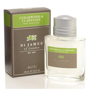 ST. JAMES OF LONDON: Cedarwood & Clarysage Post-Shave Gel guys-and-co