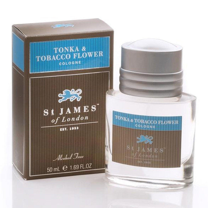 ST. JAMES OF LONDON: Tonka & Tobacco Flower Cologne guys-and-co