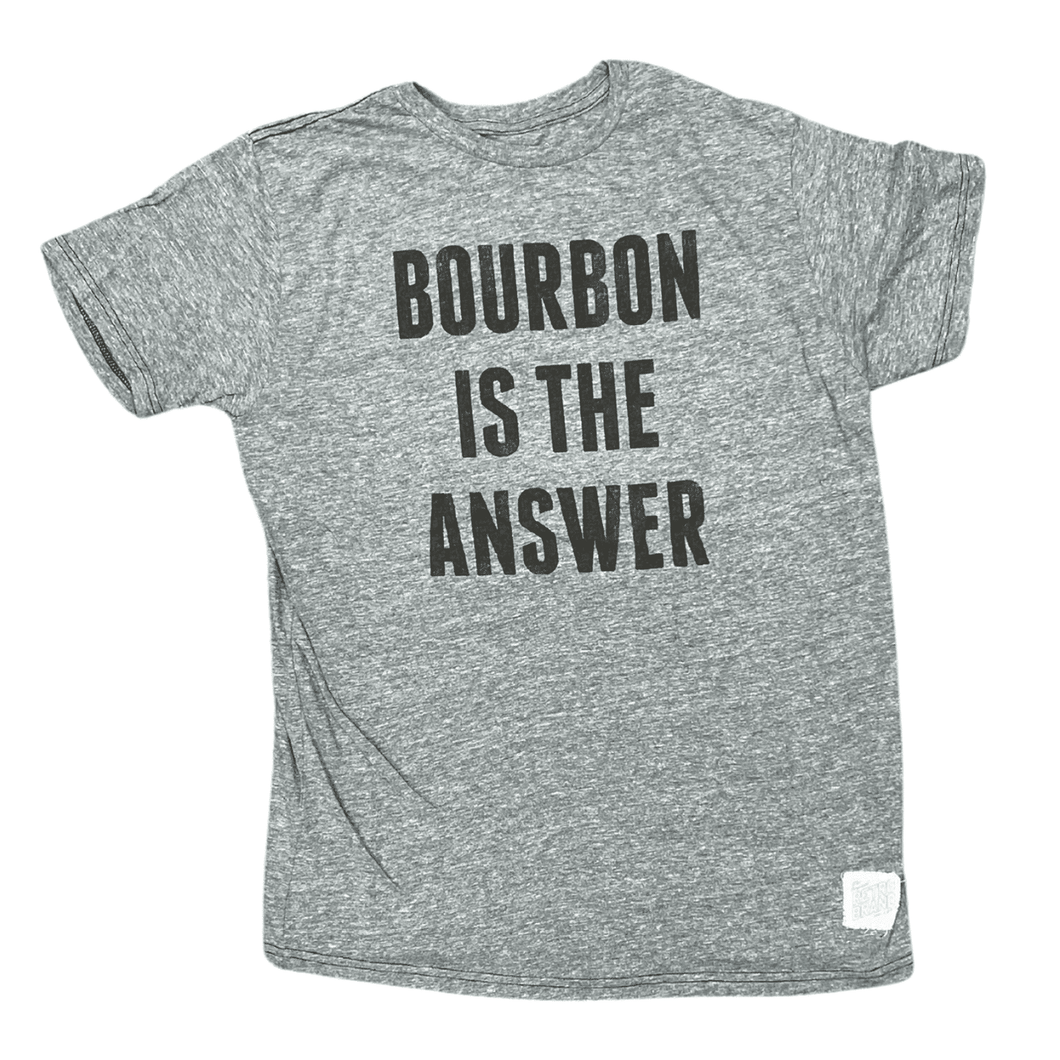 THE ORIGINAL RETRO BRAND: Men's Bourbon is the Answer T-Shirt guys-and-co