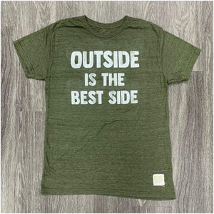 THE ORIGINAL RETRO BRAND: Outside is The Best Side T-Shirt guys-and-co